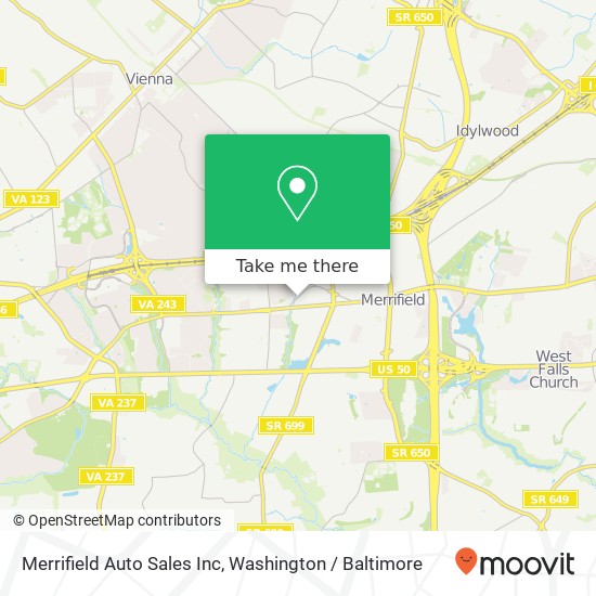 Mapa de Merrifield Auto Sales Inc