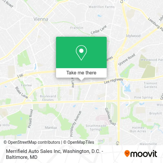 Merrifield Auto Sales Inc map