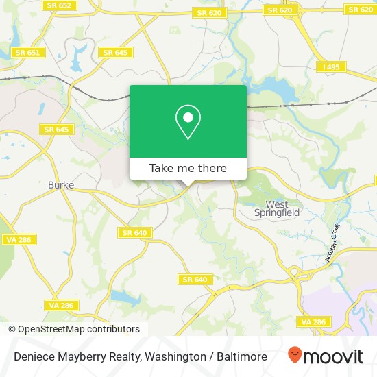 Deniece Mayberry Realty map