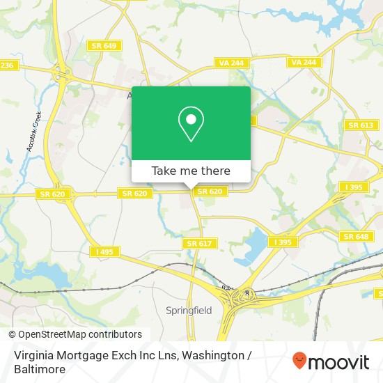 Mapa de Virginia Mortgage Exch Inc Lns