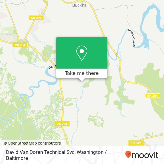 David Van Doren Technical Svc map