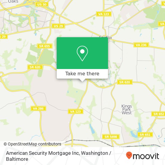American Security Mortgage Inc map