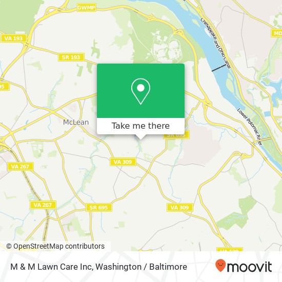 M & M Lawn Care Inc map