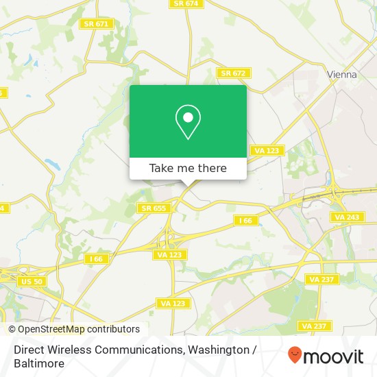 Direct Wireless Communications map