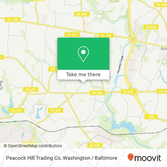 Peacock Hill Trading Co map