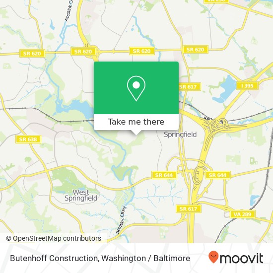 Butenhoff Construction map