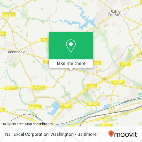 Mapa de Nail Excel Corporation