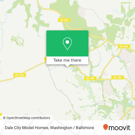 Dale City Model Homes map