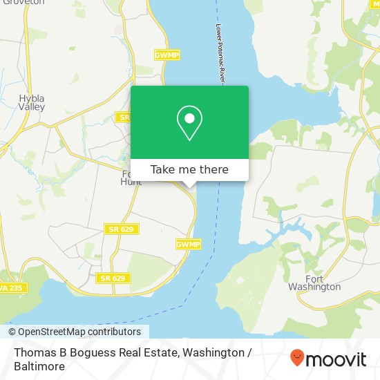 Thomas B Boguess Real Estate map