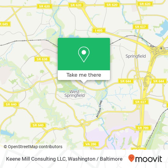 Mapa de Keene Mill Consulting LLC