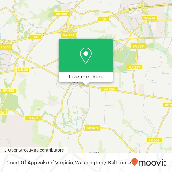 Mapa de Court Of Appeals Of Virginia