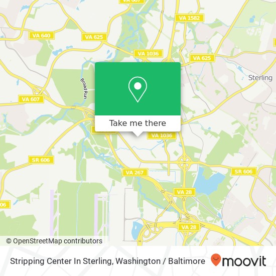 Mapa de Stripping Center In Sterling