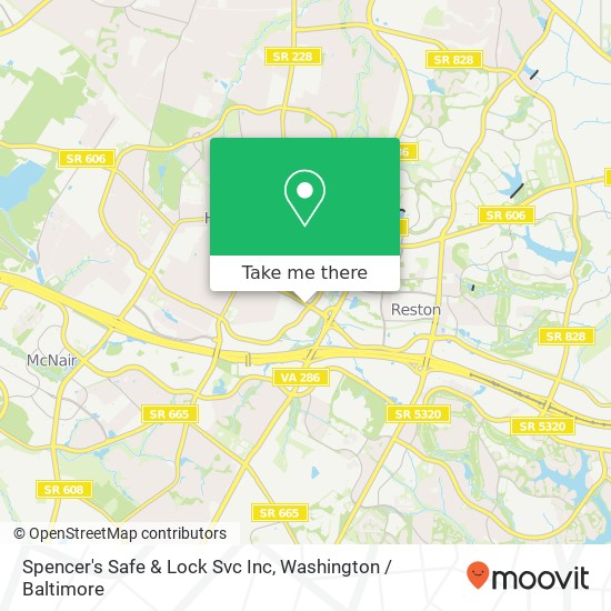 Mapa de Spencer's Safe & Lock Svc Inc