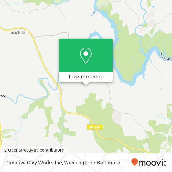 Mapa de Creative Clay Works Inc