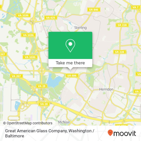 Great American Glass Company map