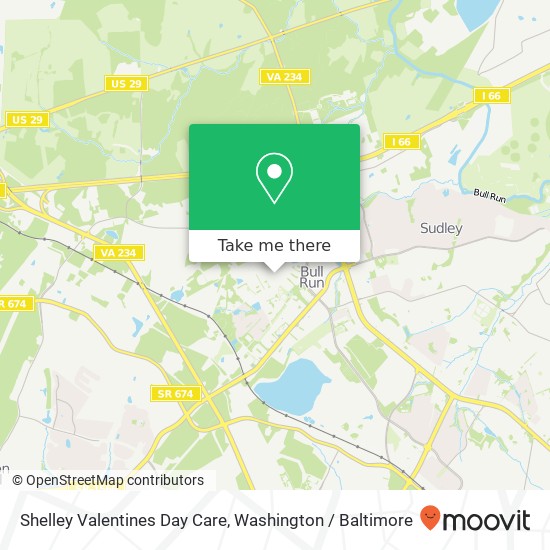 Mapa de Shelley Valentines Day Care