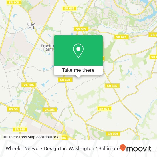 Mapa de Wheeler Network Design Inc