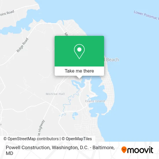 Powell Construction map