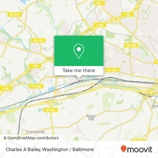 Charles A Bailey map