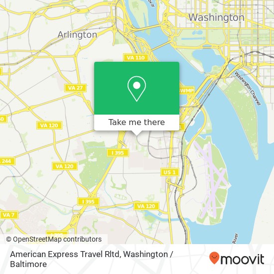 American Express Travel Rltd map