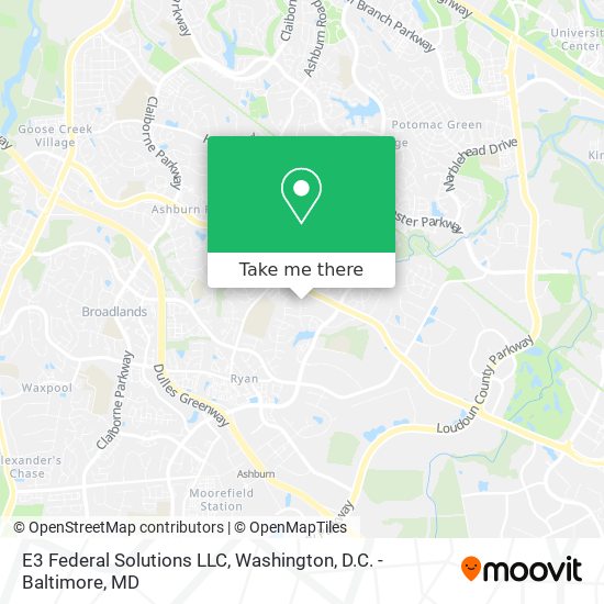 E3 Federal Solutions LLC map