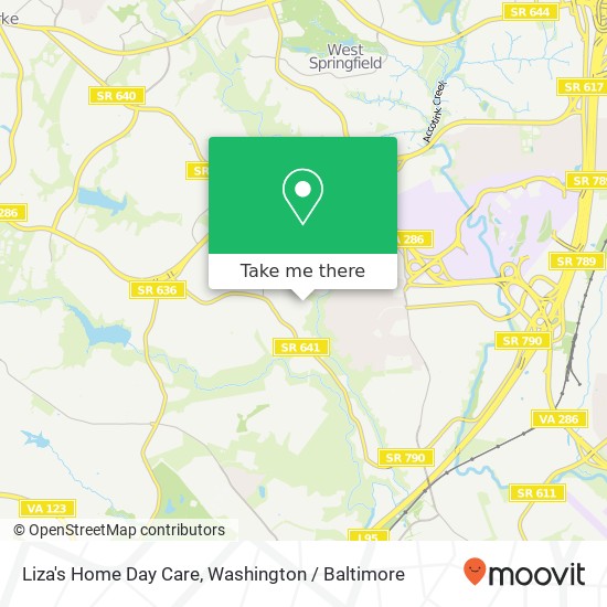 Mapa de Liza's Home Day Care