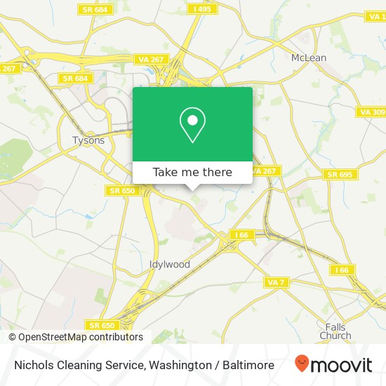 Nichols Cleaning Service map