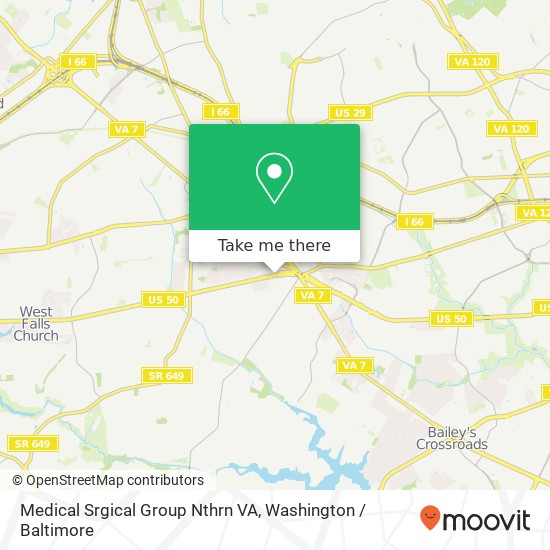 Mapa de Medical Srgical Group Nthrn VA