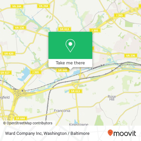 Ward Company Inc map