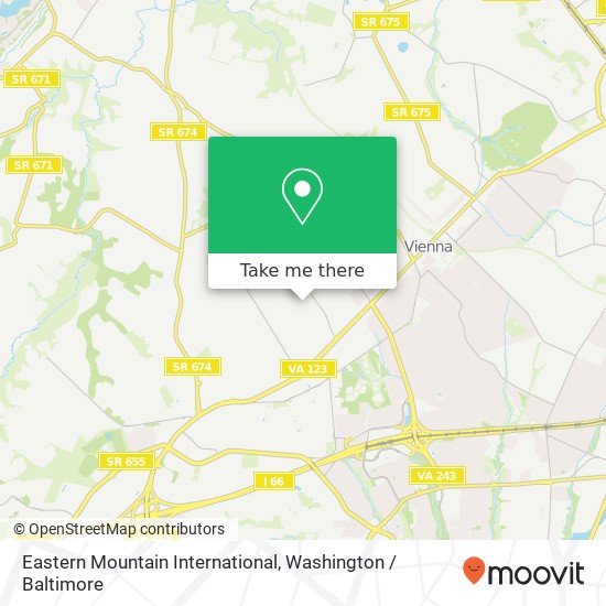 Mapa de Eastern Mountain International