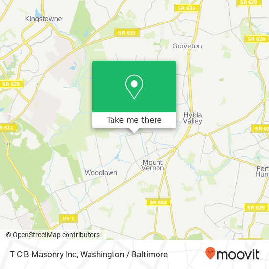 T C B Masonry Inc map