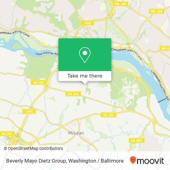 Mapa de Beverly Mayo Dietz Group