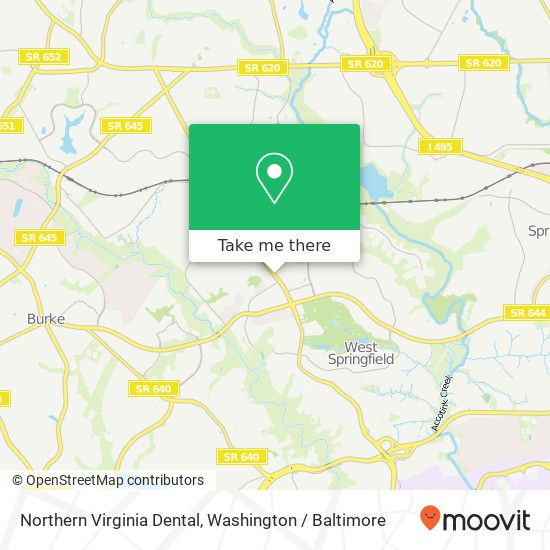 Mapa de Northern Virginia Dental