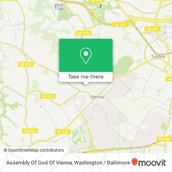 Assembly Of God Of Vienna map