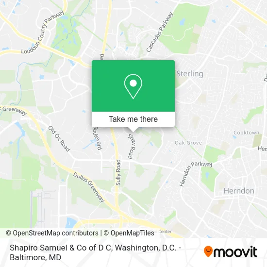 Mapa de Shapiro Samuel & Co of D C