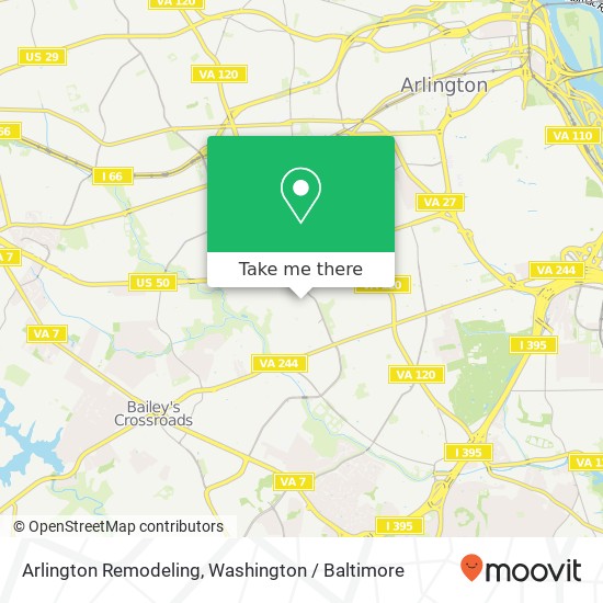 Mapa de Arlington Remodeling