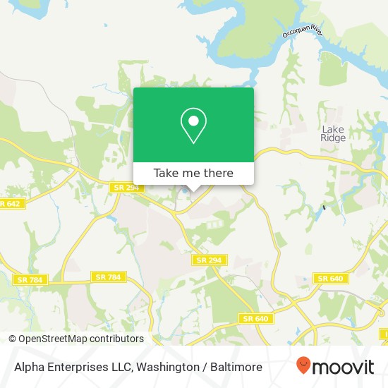 Mapa de Alpha Enterprises LLC