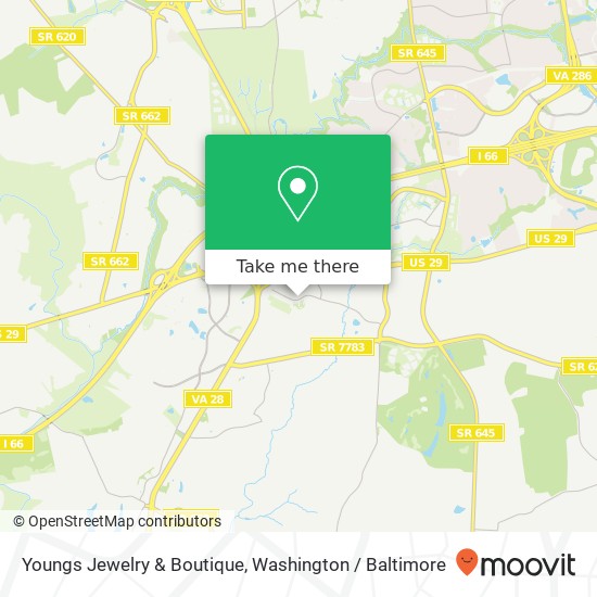 Mapa de Youngs Jewelry & Boutique