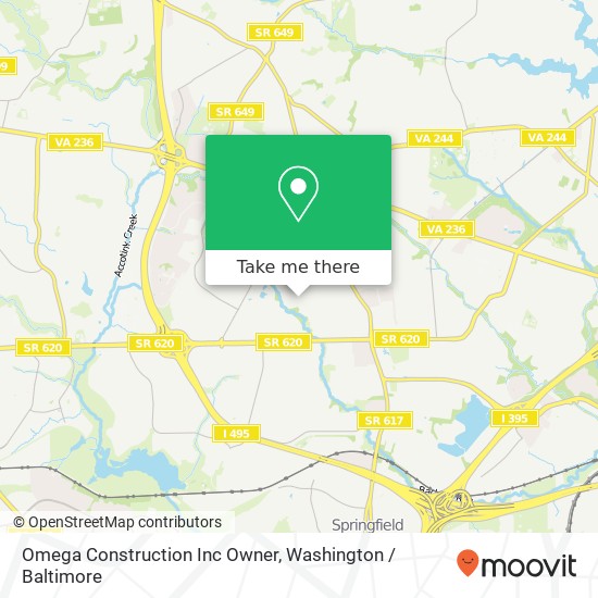 Omega Construction Inc Owner map