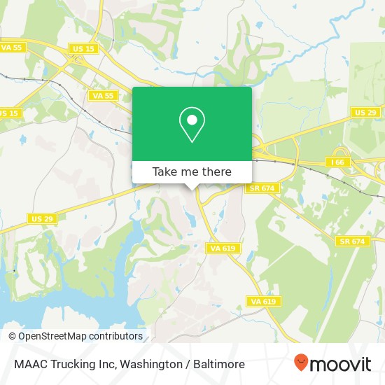 Mapa de MAAC Trucking Inc