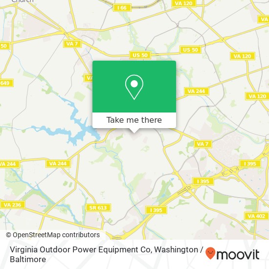 Mapa de Virginia Outdoor Power Equipment Co