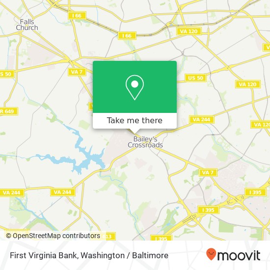 Mapa de First Virginia Bank