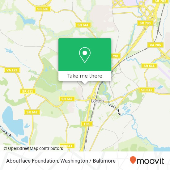 Aboutface Foundation map