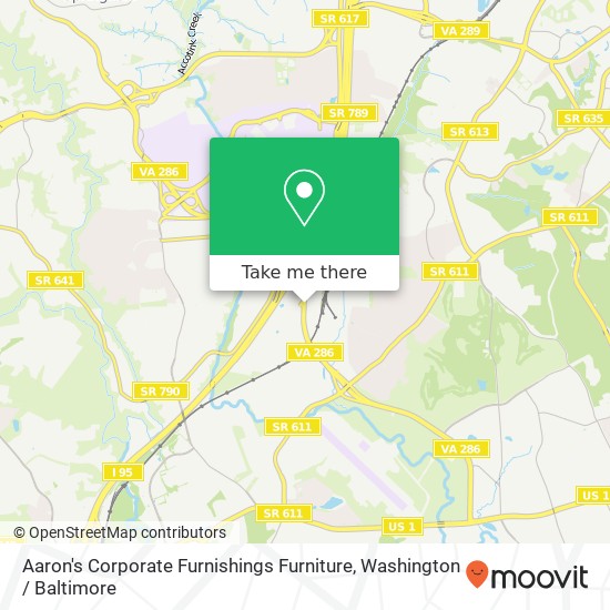 Mapa de Aaron's Corporate Furnishings Furniture