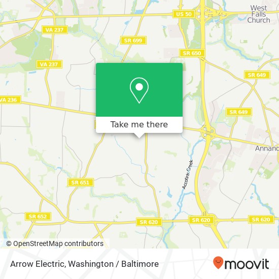 Arrow Electric map