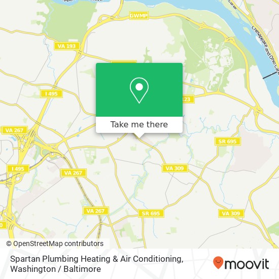 Spartan Plumbing Heating & Air Conditioning map