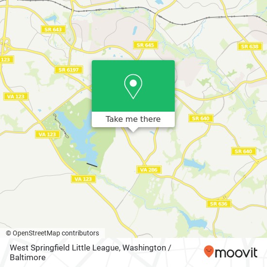 West Springfield Little League map
