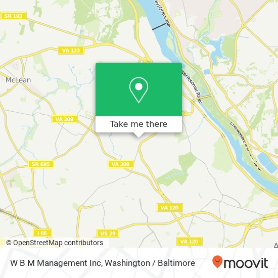 W B M Management Inc map