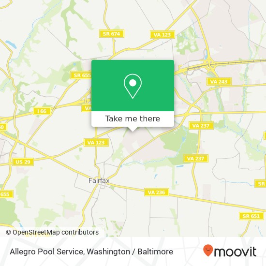 Allegro Pool Service map