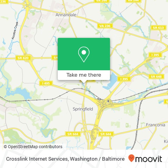Mapa de Crosslink Internet Services